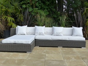 088 cama tatami japonés diseñado patio <span class=keywords><strong>exterior</strong></span> sofá <span class=keywords><strong>en</strong></span> forma de <span class=keywords><strong>L</strong></span> muebles de mimbre baratos - Product Image 3