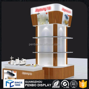 Personalizados de alta calidad LED iluminado pared de madera escaparate de <span class=keywords><strong>tienda</strong></span> de electrodomésticos - Product Image 4