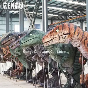 Disfraz de dinosaurio para Cosplay, disfraz de dinosaurio realista, Raptor