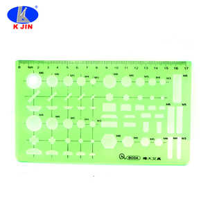 2023ที่มีคุณ<span class=keywords><strong>ภ</strong></span>าพสูงพลาสติก Pp แตกต่างกันรูปแบบลายฉลุไม้บรรทัดวาดแม่แบบ - Product Image 4