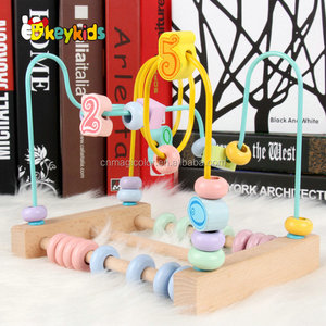 Meilleur vente intelligente en bois fil <span class=keywords><strong>perle</strong></span> <span class=keywords><strong>labyrinthe</strong></span> jouets pour bébé W11B193 - Product Image 3