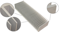 Vente directe d'usine, profil LED en aluminium 6061/6063 personnalisé de 306 mm, dissipateur thermique pour lampes LED, certifié RoHS et REACH, prix de gros