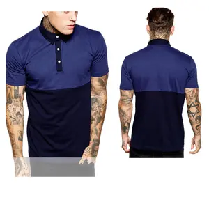 Cheap Price Casual Long Sleeves Shirts 100% Cotton Men's Clothing Dark Blue Simple Men's Shirts