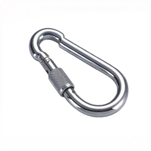 BT-245S M4 ~ M12 304 Prata Aço Inoxidável Bloqueio Anel de Segurança Escalada ao ar livre Snap <span class=keywords><strong>Hook</strong></span> Mosquetão Primavera Mousqueton - Product Image 3