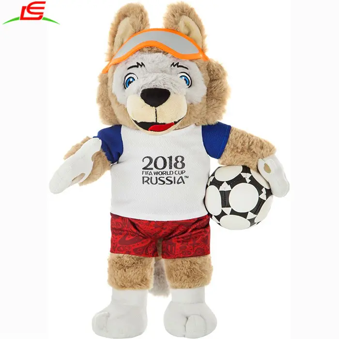 2018 Russia Football Mascot Ted Teddy Bear peluche bambola di pezza giocattolo per ragazza ragazzo regalo