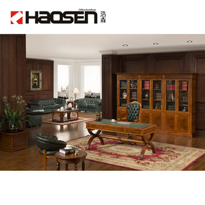 H-RAFFELLO 0802 Modern Popular Durable Wood Curved <strong>Rustic</strong> Altra Pursuit Executive <strong>Office</strong> <strong>Desk</strong> - Product Image 2