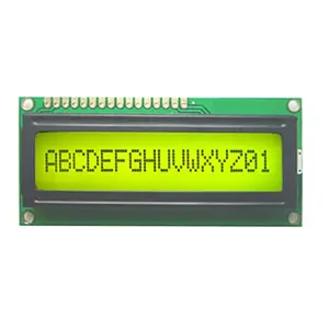 15 jaar fabriek en fabriek prijs 1601 lcd-scherm geel-groen en blauw 16x1 lcd display module