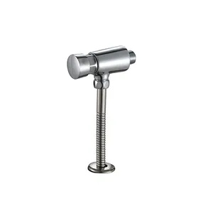 Jooka sanitary ware fitting in wall chromed polished time delay button urinal button flush valves