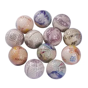 Customized gold coin printing golf balls