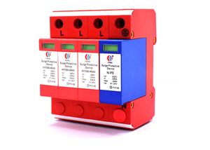 โรงงาน AC 380V40KA 3 + <span class=keywords><strong>NPE</strong></span> สามเฟส Lightning Surge Protector - Product Image 3