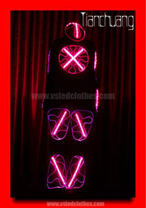 Evento de baile DJ mono traje luz, a todo color trajes de danse hip hop, luz led traje atractivo - Product Image 1