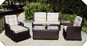 Haut de gamme/haute- fin/hôtel/côté piscine/de luxe en métal en rotin extérieur/osier,/canapé de canne - Product Image 1