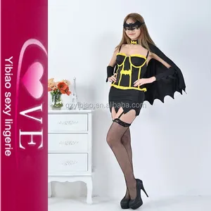 no MOQ sex party wear bat costumes for female with mask naked cosplay cloak