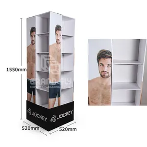 Grandfly clothing cardboard 3d printing grid display guangdong custom cardboard t Varnishing CMYK Off set Printing