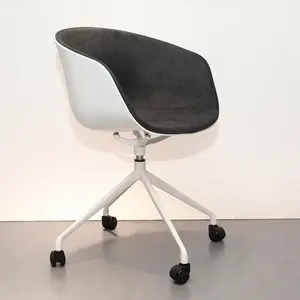 Siège demi-chaise en PP avec pieds en tissu, chaise de salle à manger moderne, nouveau design, pour bar, bureau, meubles de maison, exportation, vente en gros