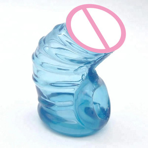 Yumuşak horoz kollu erkek seks oyuncak Penis kollu TPR iffet kafes - Product Image 2