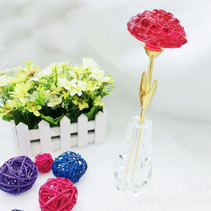 Hermosa K9 amor eterno Clavel Flor de cristal para el día de la madre - Product Image 2