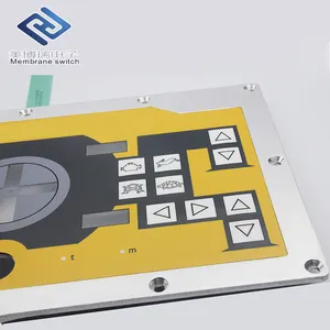 Benutzerdefinierte CNC Membran Tastatur Push-Taste Membran Schalter mit 3 mt Klebstoff für Industrielle Controller