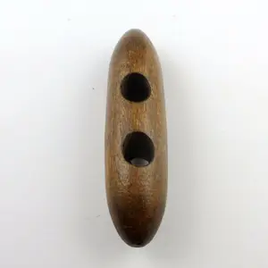 2 holes sew toggle wood button for coat