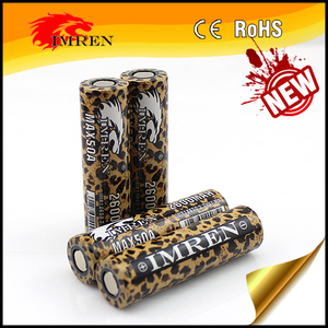 جديد وصول imren 18650 50a 3.7 فولت بطارية ليثيوم بطارية 2600 مللي أمبير ، ليثيوم أيون ، 18650 ، ICR18650-26F - Product Image 2