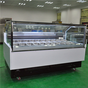 Ý duy nhất-nhiệt độ Ice Cream <span class=keywords><strong>Display</strong></span> <span class=keywords><strong>Showcase</strong></span> với vòng hoặc Gelato chảo - Product Image 2