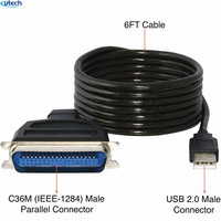 Cable de impresora Centronics de calidad USB 2,0 a CN36M