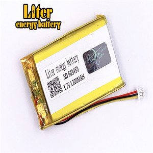 Connector 1,25-3 p 3,7 V 603450 1200 mAh rechargeable LiPo battery solar Li ion polymer lithium battery with PCM - Product Image 3