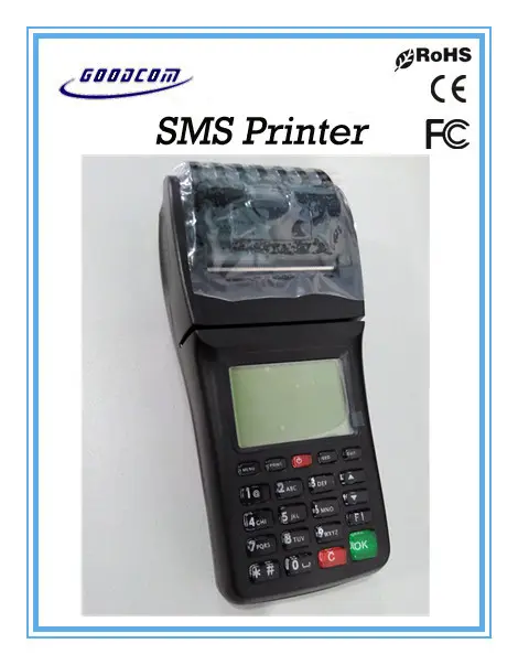 Handheld 58mm térmica impressora de bilhetes bilhetes de autocarros máquina via gprs/sms