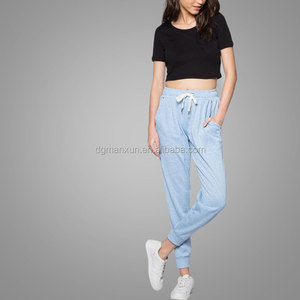 China alibaba Costumbre basculador <span class=keywords><strong>pantalones</strong></span> para <span class=keywords><strong>mujer</strong></span> gris 100 <span class=keywords><strong>pantalones</strong></span> de chándal de algodón - Product Image 4