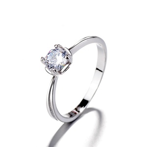 Anillo <span class=keywords><strong>de</strong></span> compromiso <span class=keywords><strong>de</strong></span> <span class=keywords><strong>Plata</strong></span> <span class=keywords><strong>de</strong></span> Ley <span class=keywords><strong>925</strong></span> con diseño Simple personalizado - Product Image 6