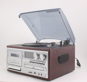 مشغل أسطوانات فينيل كلاسيكي مع مشغل أقراص مدمجة متعدد ومكبرات صوت مدمجة - Product Image 3
