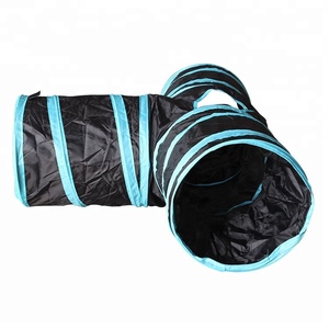 Amazon Hot Sale 3 way cat tunnel folding pet toy for cat tunnel with ball toy pup rabbit - Product Image 5