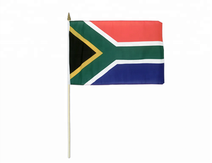 Drapeaux à main personnalisables <span class=keywords><strong>Coupe</strong></span> <span class=keywords><strong>d</strong></span>'<span class=keywords><strong>Afrique</strong></span> <span class=keywords><strong>Afrique</strong></span> du Sud, bannières en polyester pour la Journée Nationale - Product Image 2