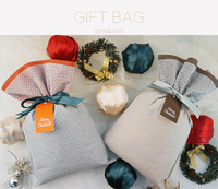 Huadefeng Pochette à cravate en plastique non tissé personnalisable pour l'emballage de bijoux pour les fêtes de Noël en vente chez Shop