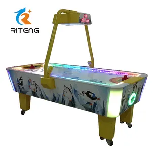 Çin ürünleri ticaret tedarikçisi 2 kişi elektrikli ahşap air hockey oyunu masa