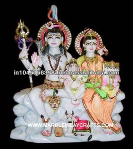 Marble Shiv Parvati Statues - Product Image 1