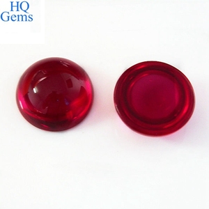 HQ Đá Quý Bán Buôn Tổng Hợp Của <span class=keywords><strong>Ruby</strong></span> 5 # Đá Quý Nửa Bóng <span class=keywords><strong>Cabochon</strong></span> 4-20Mm Flatback Hạt - Product Image 2