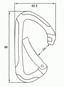 CE UIAA Aluminum Bent Gate Rock Climbing Carabiner - Product Image 3