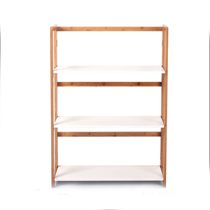 new design china export 3 tier foldable food wooden storage shelf