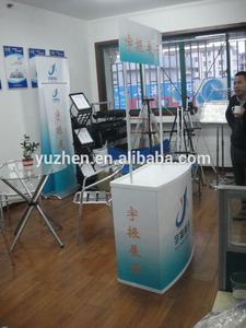 หรูหราสาธิตยืนตารางโปรโมชั่นแบบพกพาที่มีการแสดงผลแบนเนอร์ด้านบนและดำเนินการกระเป๋า - Product Image 6