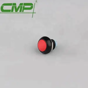 CMP 12มม. หัวกลมพลาสติก2A กันน้ำชั่วขณะหรือปิดสวิตช์ปุ่มกด