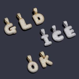 Hip Hop Dei Monili Zircone Cubico A-Z <span class=keywords><strong>Nome</strong></span> Personalizzato In <span class=keywords><strong>Argento</strong></span> Lettere Diamante Della <span class=keywords><strong>Collana</strong></span> Del Pendente <span class=keywords><strong>con</strong></span> campi da tennis Catena Per Le Donne Degli Uomini - Product Image 2