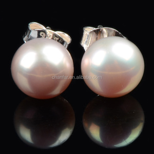 <span class=keywords><strong>Orecchini</strong></span> a Perno in <span class=keywords><strong>Argento</strong></span> Sterling 925 con Perle Naturali d'Acqua Dolce <span class=keywords><strong>Rosa</strong></span>, Bianche e Viola per Gioielli da Donna - Product Image 5