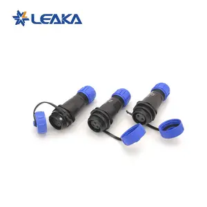 Industrial Threaded Plastic connector male female plug and socket Weipu ip68 waterproof sp13 connector