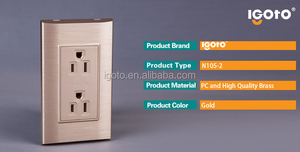 Igoto Tipo Americano N105/2 enchufe <span class=keywords><strong>de</strong></span> pared del zócalo eléctrico para América Del Sur - Product Image 2