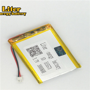 Plug 2.5-2 P 3.7 V 515573 3000 mah lipo battery Rechargeable solar li ion polymer lithium battery with PCM - Product Image 3