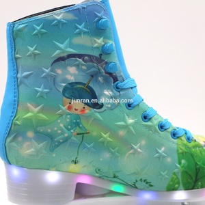 <span class=keywords><strong>Pattini</strong></span> a rotelle doppi da Skate a cinque punte con stella a cinque punte da sogno di vendita calda In fabbrica con luce nella suola - Product Image 3
