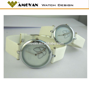 de moda reloj curren nuevo diseño de la mariposa reloj par personalizada reloj de cuarzo reloj - Product Image 1