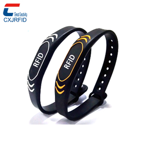 Pulsera de silicona ajustable con estampado de logotipo a todo Color, ISO14443A, pulsera clásica de MIFARE 1K, NFC - Product Image 4