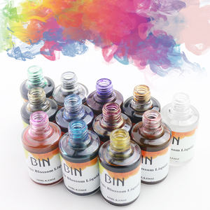 16 مللي ألوان مائية طلاء تزيين الأظافر الحبر هلام مسمار البولندية دي unas تزهر الرخام الحبر لالمسامير هلام البولندية - Product Image 1